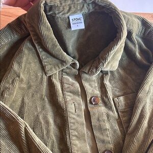 Stoic Olive Corduroy Shirt